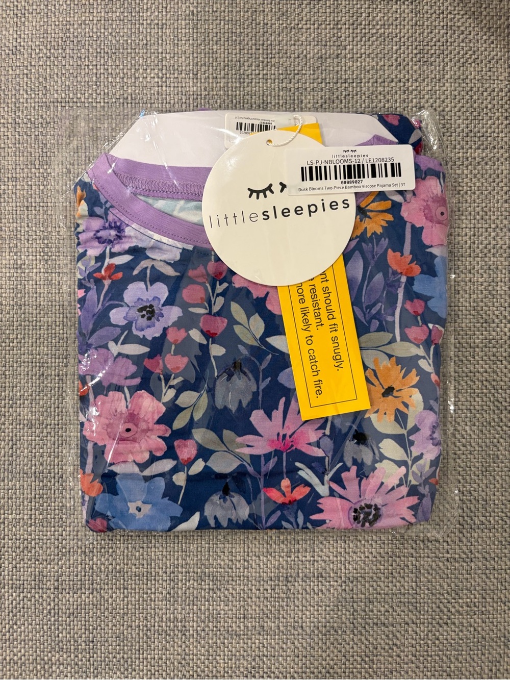 Little Sleepies Dusk Blooms Two-Piece Pajama Set, 3T